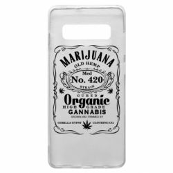 Чохол для Samsung S10+ Cannabis label - PrintSalon