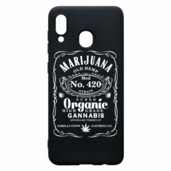Чохол для Samsung A20 Cannabis label - PrintSalon