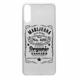 Чохол для Samsung A70 Cannabis label - PrintSalon