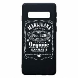 Чохол для Samsung S10 Cannabis label - PrintSalon