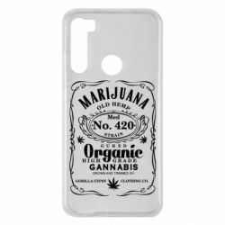 Чохол для Xiaomi Redmi Note 8 Cannabis label - PrintSalon