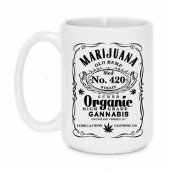 Чашка 420ml Cannabis label