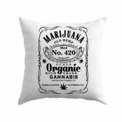 Подушка Cannabis label - PrintSalon