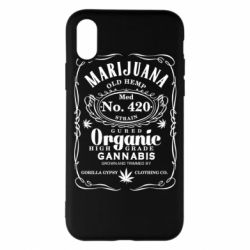 Чохол для iPhone X/Xs Cannabis label - PrintSalon
