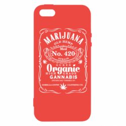 Чохол для iphone 5/5S/SE Cannabis label - PrintSalon