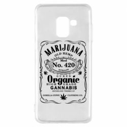Чехол для Samsung A8 2018 Cannabis label