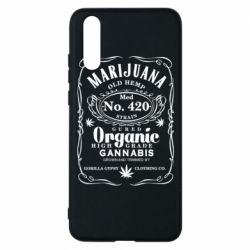 Чохол для Huawei P20 Cannabis label - PrintSalon