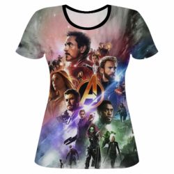 Женская футболка 3D Canvas marvel universe - PrintSalon