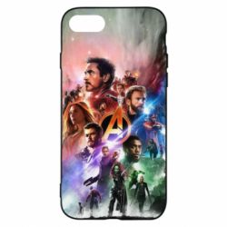 Чехол для iPhone 7 Canvas marvel universe - PrintSalon