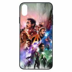 Чехол для iPhone Xs Max Canvas marvel universe - PrintSalon