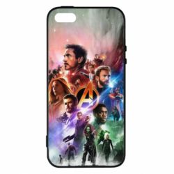 Чехол для iPhone5/5S/SE Canvas marvel universe - PrintSalon
