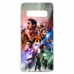 Чехол для Samsung S10+ Canvas marvel universe - PrintSalon