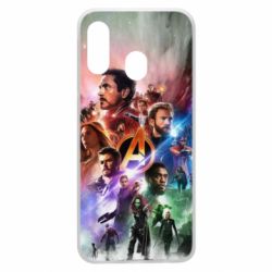 Чехол для Samsung A40 Canvas marvel universe - PrintSalon