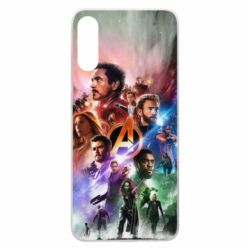 Чехол для Samsung A70 Canvas marvel universe - PrintSalon