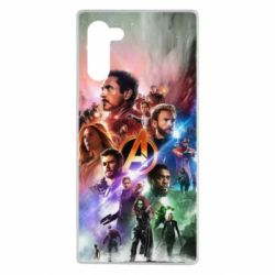 Чехол для Samsung Note 10 Canvas marvel universe - PrintSalon