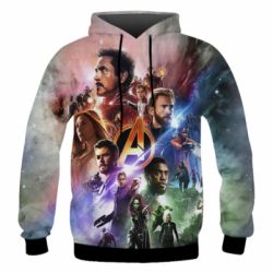 Мужское 3D худи Canvas marvel universe - PrintSalon