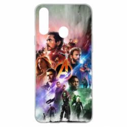 Чехол для Samsung A20s Canvas marvel universe - PrintSalon