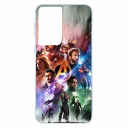 Чехол для Samsung S21 Canvas marvel universe