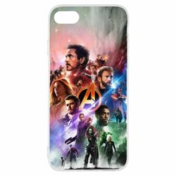 Чехол для iPhone 8 Canvas marvel universe - PrintSalon