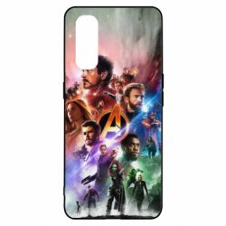 Чехол для Oppo Find X2 Canvas marvel universe - PrintSalon