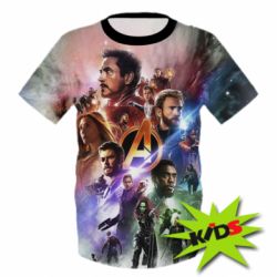 Детская 3D футболка Canvas marvel universe - PrintSalon