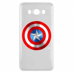 Чехол для Samsung J7 2016 Captain America 3D Shield - PrintSalon