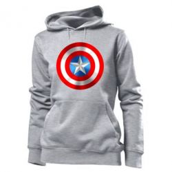 Женское худи Captain America 3D Shield - PrintSalon