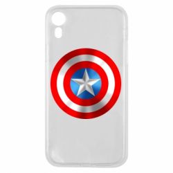 Чехол для iPhone XR Captain America 3D Shield - PrintSalon