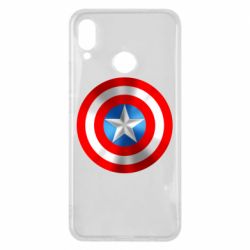 Чехол для Huawei P Smart Plus 2018 Captain America 3D Shield - PrintSalon