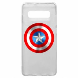 Чехол для Samsung S10+ Captain America 3D Shield - PrintSalon
