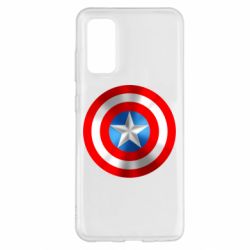 Чехол для Samsung S20 Captain America 3D Shield - PrintSalon