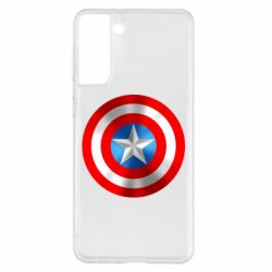 Чехол для Samsung S21+ Captain America 3D Shield - PrintSalon