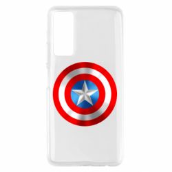 Чехол для Huawei P Smart 2021 Captain America 3D Shield - PrintSalon