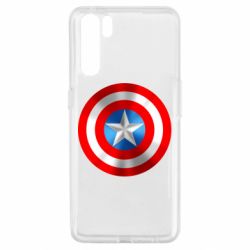 Чехол для Oppo A91/Reno3 Captain America 3D Shield - PrintSalon