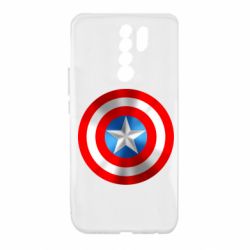 Чехол для Xiaomi Redmi 9 Captain America 3D Shield - PrintSalon