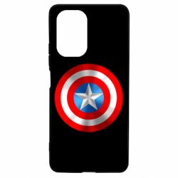 Чехол для Xiaomi Poco F3/K40 Captain America 3D Shield - PrintSalon