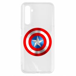 Чехол для Realme 6 Captain America 3D Shield - PrintSalon