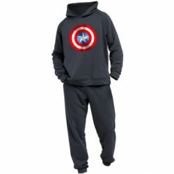 Мужской костюм Captain America 3D Shield - PrintSalon