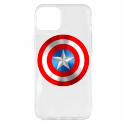 Чехол для iPhone 14 Plus Captain America 3D Shield - PrintSalon