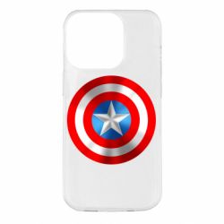 Чехол для iPhone 14 Pro Captain America 3D Shield
