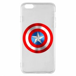 Чехол для iPhone 6 Plus/6S Plus Captain America 3D Shield - PrintSalon