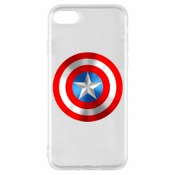 Чехол для iPhone 8 Captain America 3D Shield - PrintSalon