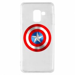 Чехол для Samsung A8 2018 Captain America 3D Shield - PrintSalon