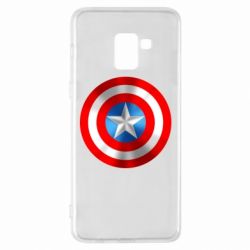 Чехол для Samsung A8+ 2018 Captain America 3D Shield - PrintSalon