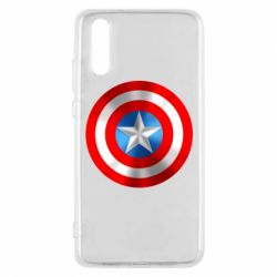 Чехол для Huawei P20 Captain America 3D Shield - PrintSalon