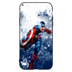 Чехол для iPhone XR Captain America and splashes - PrintSalon