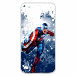 Чехол для Meizu X8 Captain America and splashes - PrintSalon