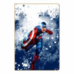 Блокнот с принто Captain America and splashes - PrintSalon