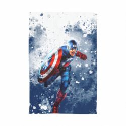 Полотенце с принтом Captain America and splashes - PrintSalon