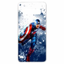 Чехол для Samsung S10+ Captain America and splashes - PrintSalon